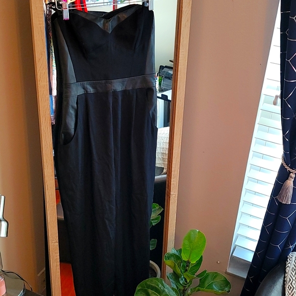 MILLY Silk Strapless Jumpsuit - Picture 3 of 9